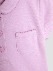 JoJo Maman Bébé Pink 3-Pack Polo Shirts - Image 4 of 4