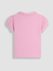 JoJo Maman Bébé Pink 3-Pack Polo Shirts - Image 5 of 10