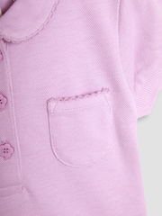 JoJo Maman Bébé Pink 3-Pack Polo Shirts - Image 8 of 10