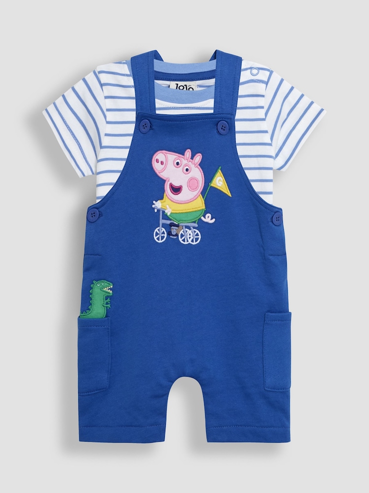 Conjunto de camisetas JoJo Maman Bébé 2da Peppa Pig Dungarees & - Imagem 1 de 6