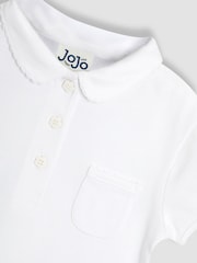 JoJo Maman Bébé White 3-Pack Polo Shirts - Image 4 of 4