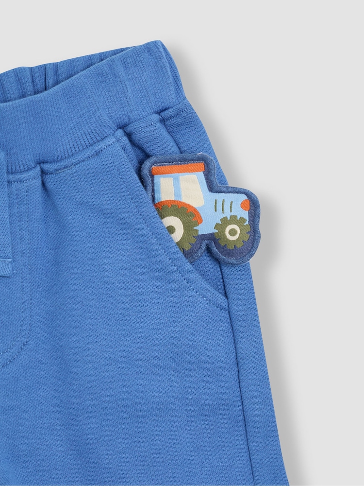 JoJo Maman Bébé Natural Tractor 2-Piece Printed T-Shirt & Short Set - Image 7 of 7