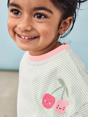 JoJo Maman Bébé Drop Shoulder Stripe Top - Изображение 1 из 4