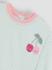 JoJo Maman Bébé Drop Shoulder Stripe Top - Изображение 4 из 4