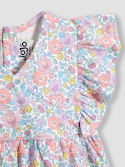 JoJo Maman Bébé Lilac Purple Floral Wrap Dress - Image 3 of 3
