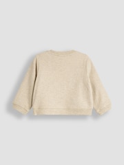 JoJo Maman Bébé Natural Safari Appliqué Sweatshirt & Leggings Set - Image 6 of 6