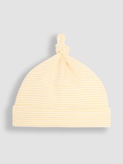 JoJo Maman Bébé Yellow Baby Embroidered Hat - Image 3 of 3