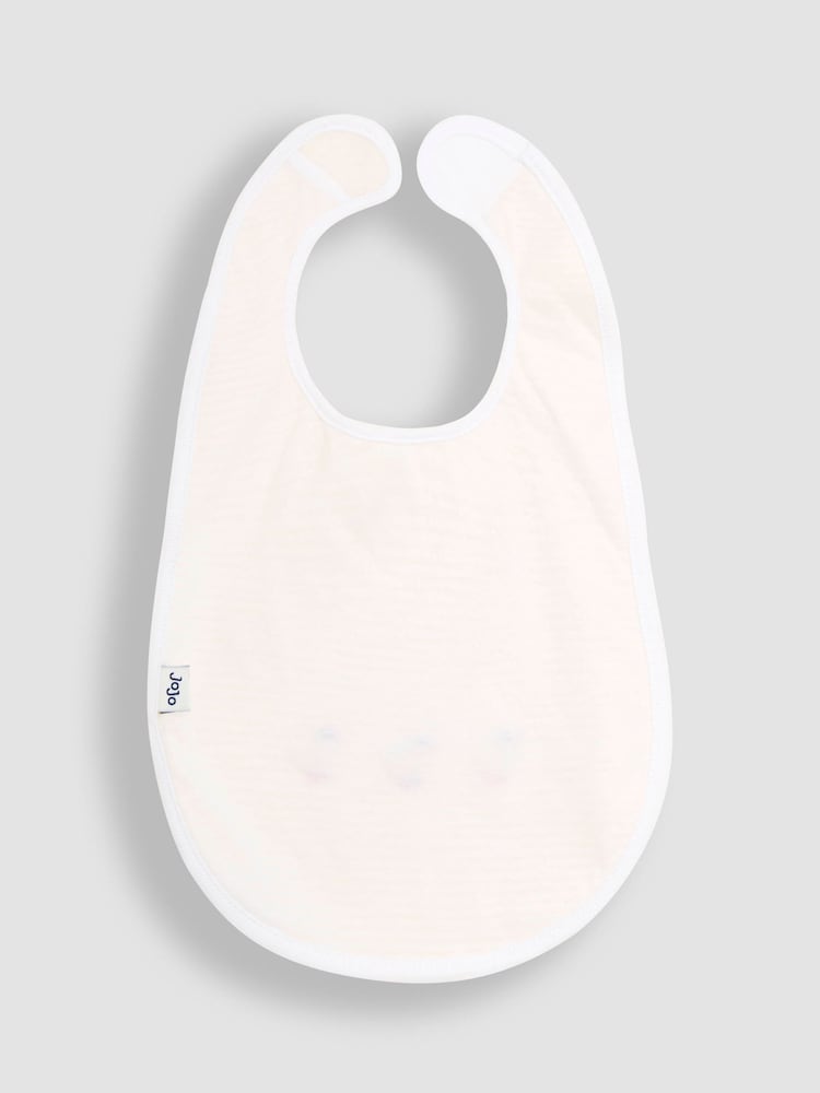JoJo Maman Bébé Yellow Baby Embroidered Bib - Image 3 of 3
