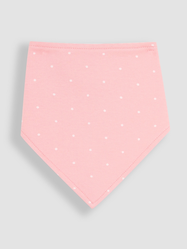 JoJo Maman Bébé Pink Dribble Bibs 3 Pack - Image 2 of 7