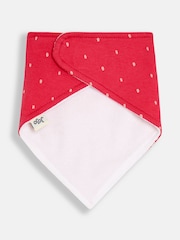 JoJo Maman Bébé Red Strawberry Dribble Bibs 2 Pack - Image 3 of 5