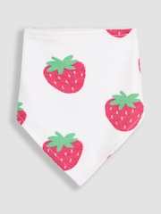 JoJo Maman Bébé Red Strawberry Dribble Bibs 2 Pack - Image 4 of 5
