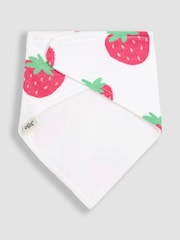 JoJo Maman Bébé Red Strawberry Dribble Bibs 2 Pack - Image 5 of 5