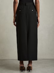 Reiss Black Brittany Wool-Blend Tailored Pencil Skirt - Image 6 of 7