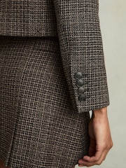 Reiss Vienna Double-Breasted Tweed Cropped Blazer - Image 6 of 9