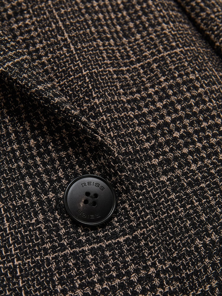 Reiss Vienna Double-Breasted Tweed Cropped Blazer - Image 9 of 9
