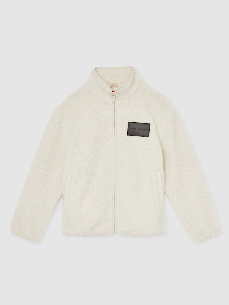 Off White - Reiss Snoop McLaren F1 Team Embroidered Fleece Jacket Unisex Fit - Bild 2 von 9