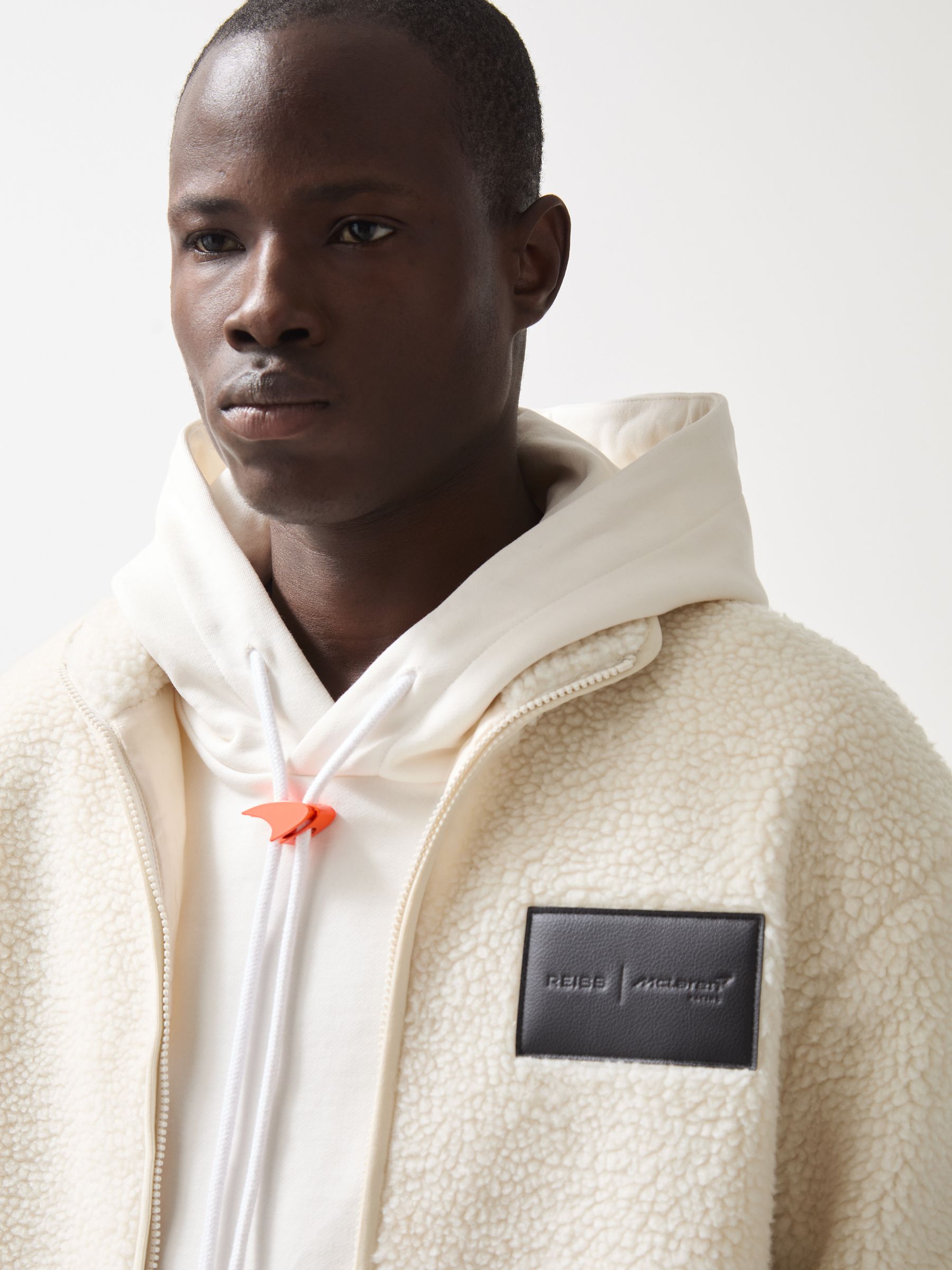 Buy Reiss Off White Snoop McLaren F1 Team Embroidered Fleece
