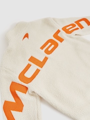 Off White - Reiss Snoop McLaren F1 Team Embroidered Fleece Jacket Unisex Fit - Bild 8 von 9