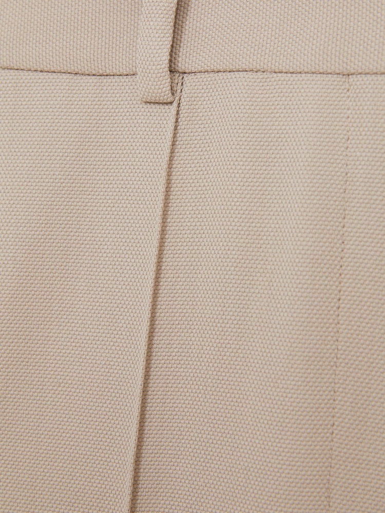 Reiss Neutral Brittany Straight-Leg Textured  Wool-Blend Suit Trousers - Image 6 of 6