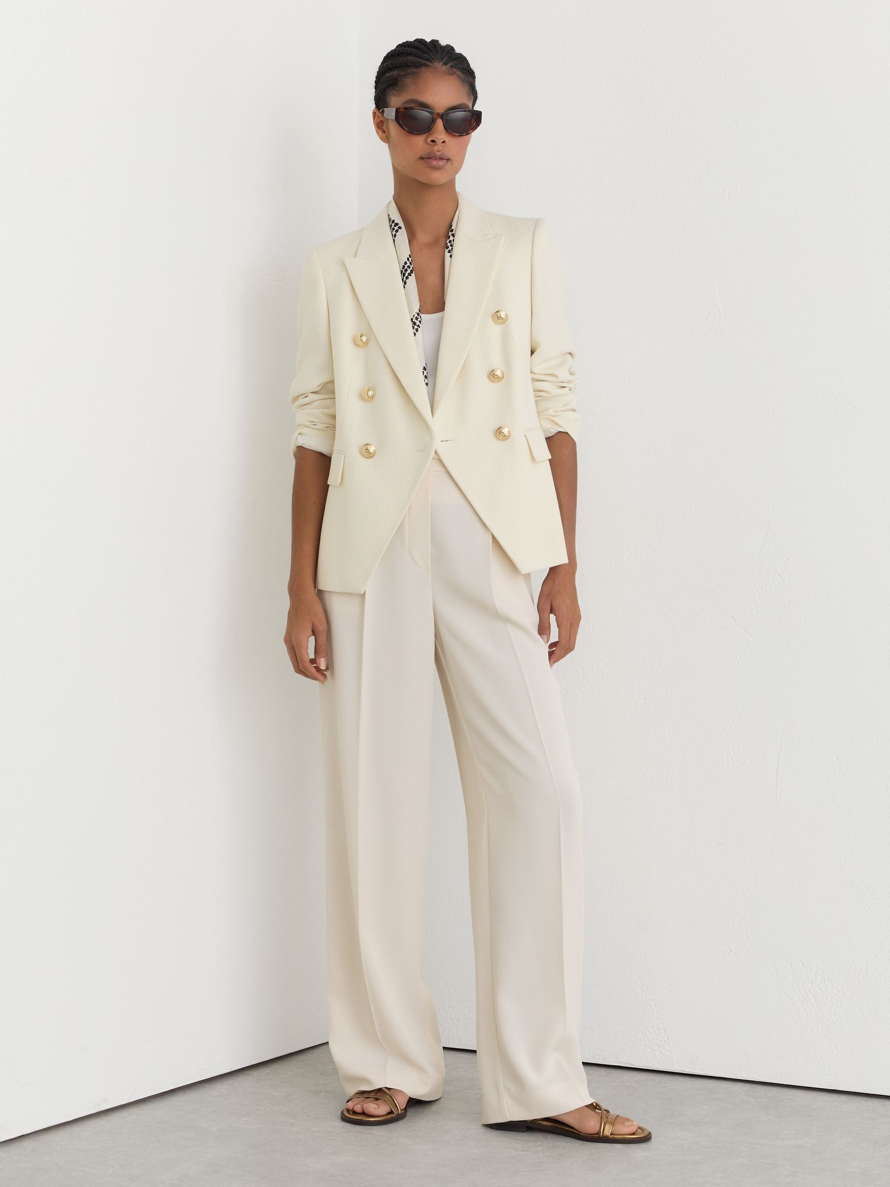 Buy Reiss White Tally Tailored Fit Textured Double Breasted Blazer From Buy Reiss White Tally Tailored Fit Textured Double Breasted Blazer From