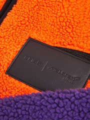 Reiss Papaya Orange/Purple Drift McLaren F1 Team Ombré Fleece Jacket Unisex Fit - Image 10 of 10