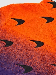 Reiss Papaya Orange/Purple Drift McLaren F1 Team Ombré Fleece Jacket Unisex Fit - Image 9 of 10