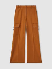 Reiss Mariane Wide-Leg Combat Trousers With Cotton - Image 2 of 6