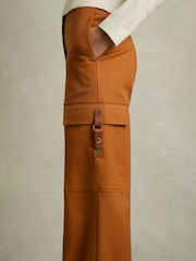 Reiss Mariane Wide-Leg Combat Trousers With Cotton - Image 4 of 6