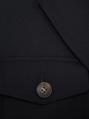 Reiss Navy Madison Wool-Blend Single-Breasted Coat - Image 6 of 6