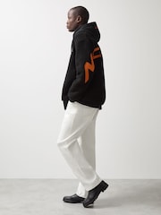 Noir - Reiss Snoop McLaren F1 Team Embroidered Fleece Jacket Unisex Fit - Image 7 of 10