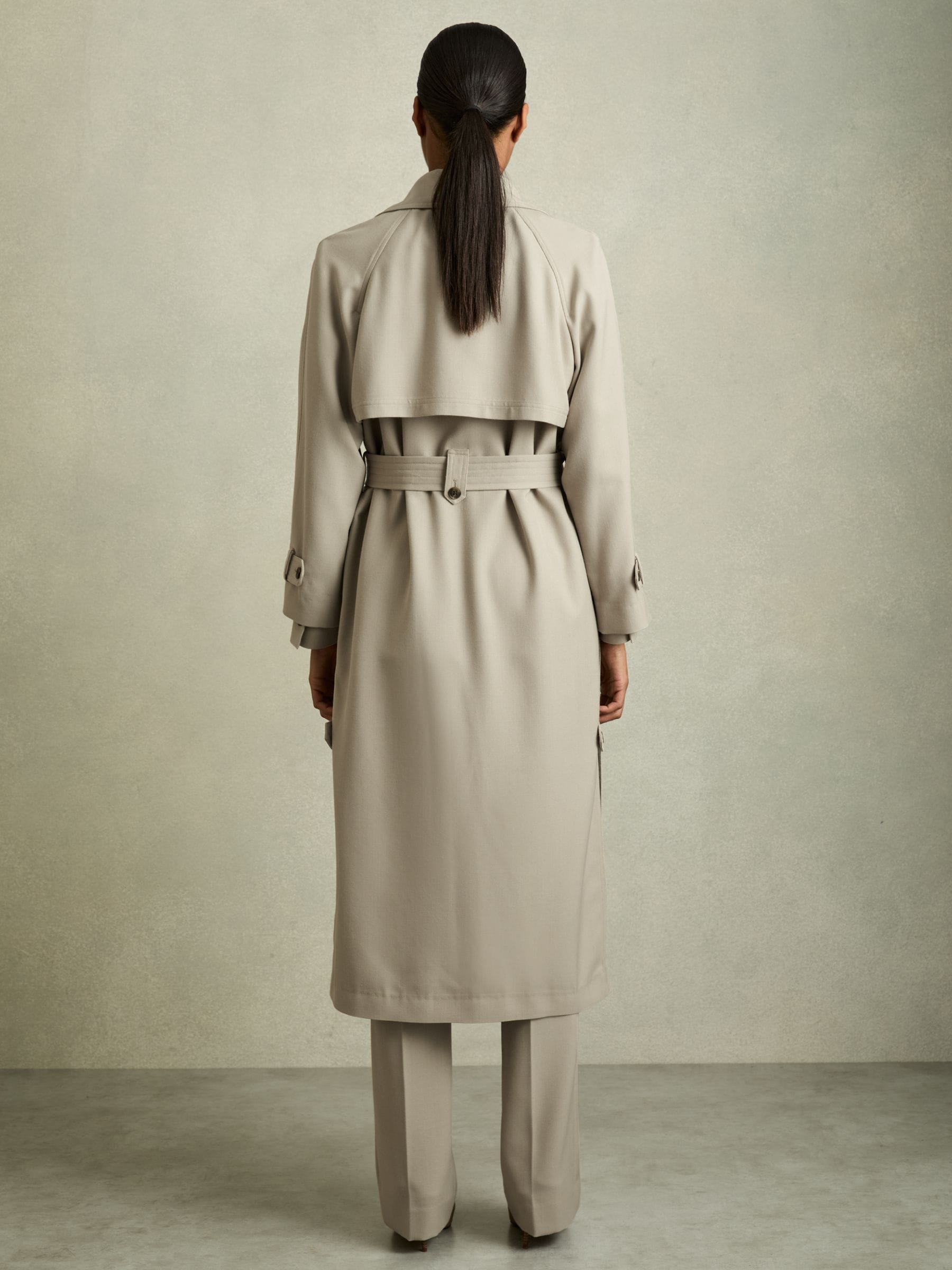 Comprar Sobretudo trench coat Reiss Maddox de lã mista com