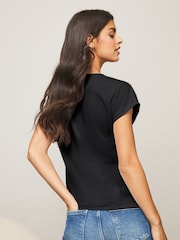 Lipsy Black Round Neck T-Shirt - Image 5 of 5