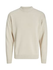 JACK & JONES Natural Ribbed Turtle Neck Knitted Jumper - Image 6 of 6