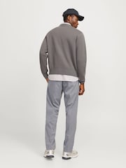 JACK & JONES Grey Drawstring Relaxed Fit Trousers - Image 4 of 7