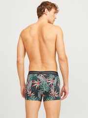 JACK & JONES Green Boxers 3 Pack - Image 3 of 9