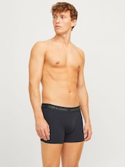 JACK & JONES Green Boxers 3 Pack - Image 4 of 9