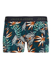 JACK & JONES Green Boxers 3 Pack - Image 6 of 9