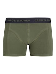 JACK & JONES Green Boxers 3 Pack - Image 7 of 9