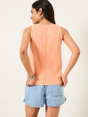 FatFace Peach Pink Bella Vest Top - Image 2 of 5