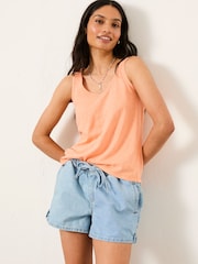 FatFace Peach Pink Bella Vest Top - Image 3 of 5