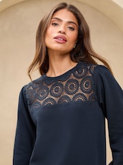 Lipsy Navy 1 Round Neck Sweatshirt - Image 2 of 4