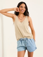 FatFace Oatmeal Bella Vest Top - Image 1 of 6