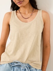 FatFace Oatmeal Bella Vest Top - Image 5 of 6