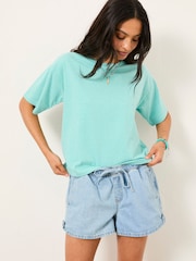 Azul - FatFace Boxy T-Shirt - Imagen 1 de 6