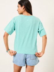 Azul - FatFace Boxy T-Shirt - Imagen 2 de 6