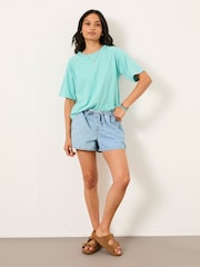 Azul - FatFace Boxy T-Shirt - Imagen 3 de 6