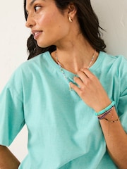 Azul - FatFace Boxy T-Shirt - Imagen 5 de 6