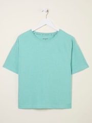 Azul - FatFace Boxy T-Shirt - Imagen 6 de 6