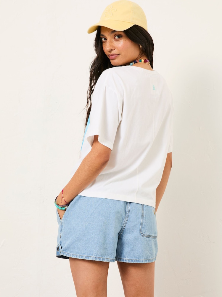 Blanco - FatFace Boxy T-Shirt - Imagen 2 de 5