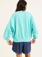 FatFace Lara Blue Crew Sweatshirt - Image 2 of 6